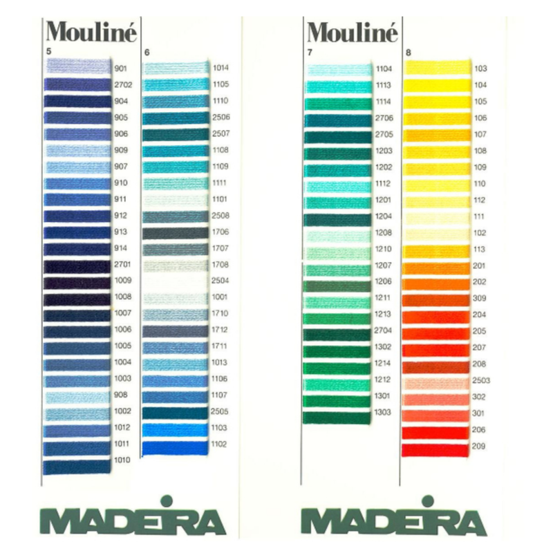 Madeira Metallic Thread Color Chart