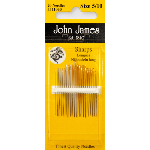 Sharps General Hand Sewing (Assorted) 20 Needles Ackroyd and Adams Ltd